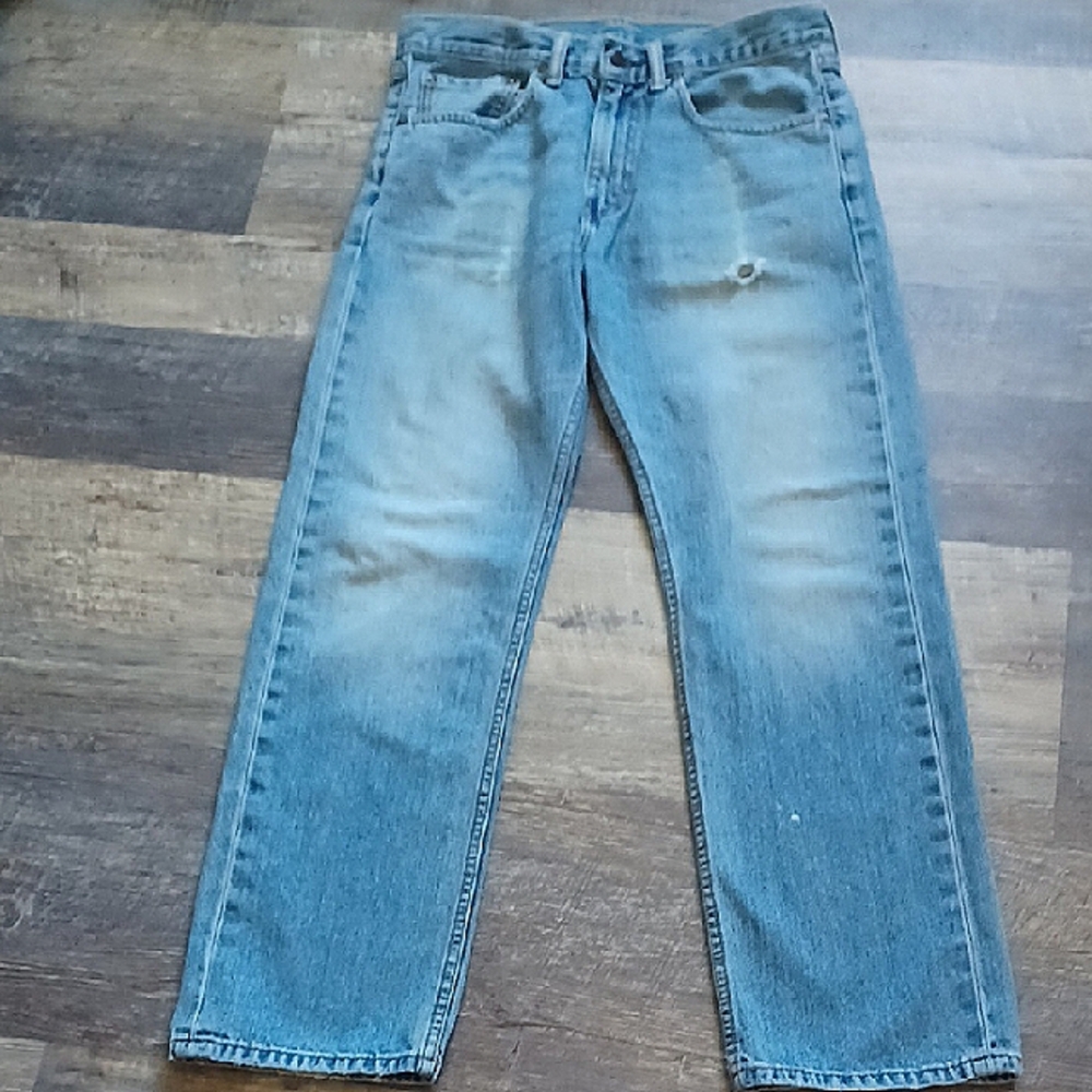 Levi's perfectly faded 505 straight leg jeans